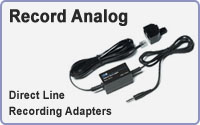 record analog direct line recording adapters
