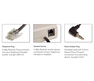 Trillium Recording Adapter - Standard (3.5mm Stereo Phono Plug)