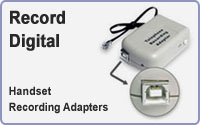 record digital handset recording adapters
