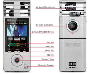 Zoom Q3HD Handheld Recorder-High Def