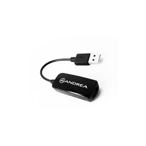 Andrea SuperBeam Headset w/ USB Adapter (Black)
