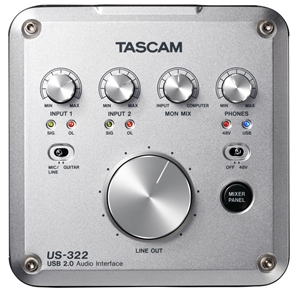 Tascam US-322 USB Audio Interface with DSP Mixer